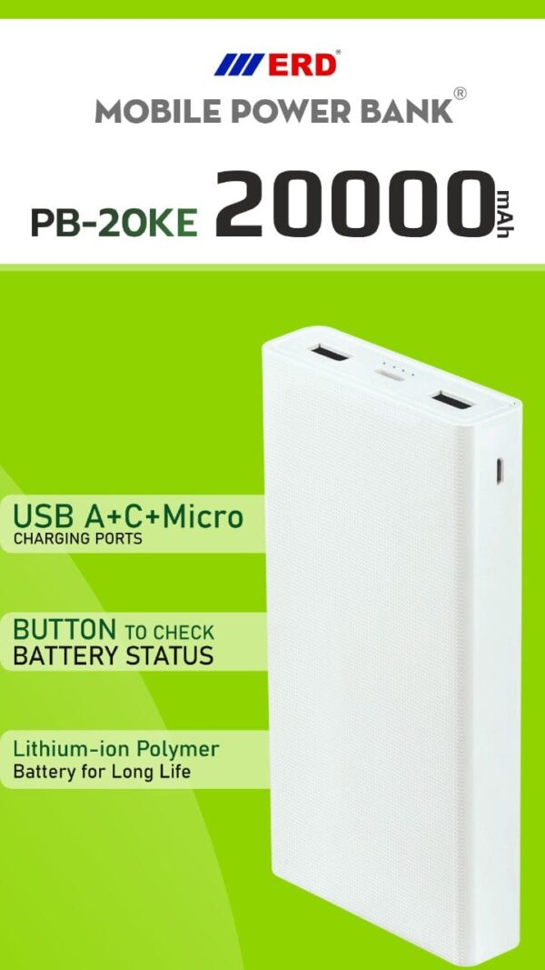 MOBILE POWER BANK 20000MAH