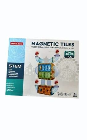 Magnetic Tiles Rolling Ball Building Blocks set