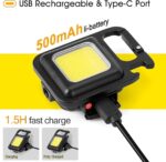 COB Rechargeable Keychain Light