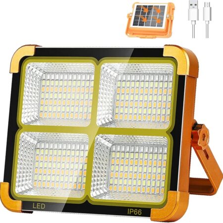 solar-powered LED flood light