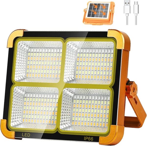 solar-powered LED flood light