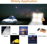 solar-powered LED flood light