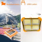 solar-powered LED flood light