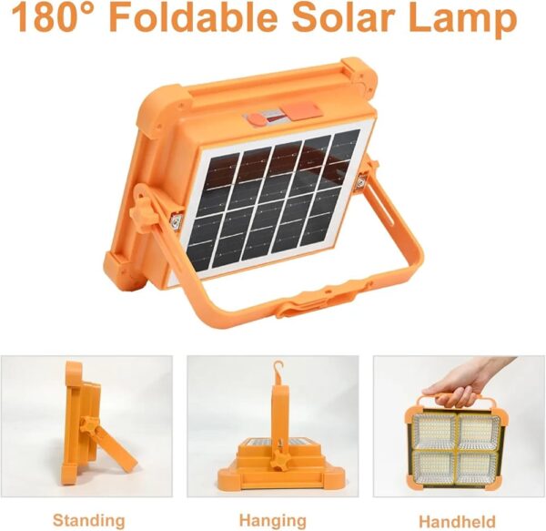 solar-powered LED flood light