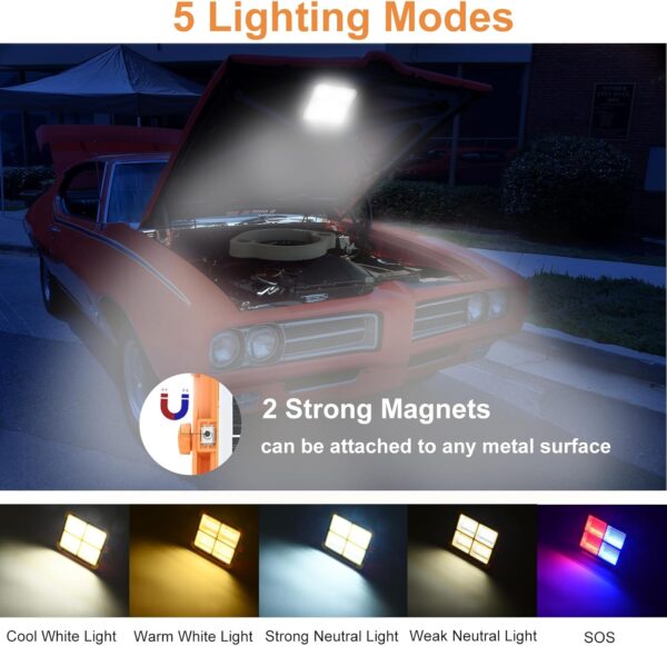 solar-powered LED flood light