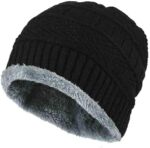 winter beanie cap and neck warmer set