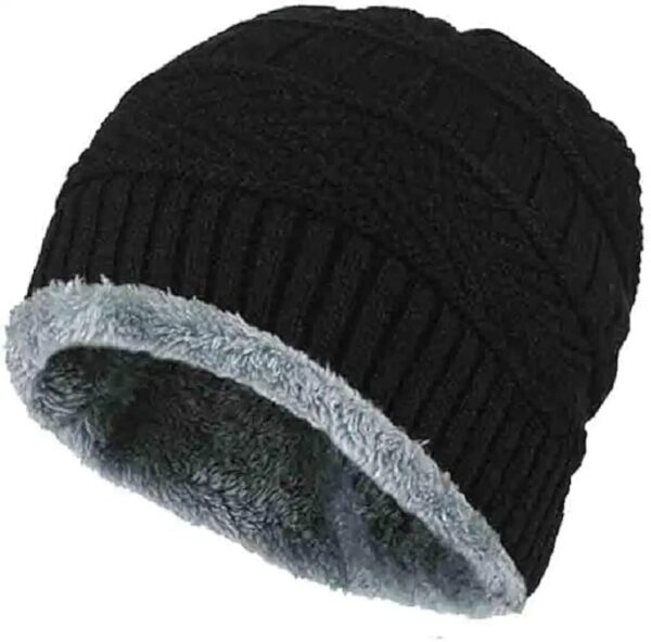 winter beanie cap and neck warmer set