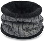 winter beanie cap and neck warmer set