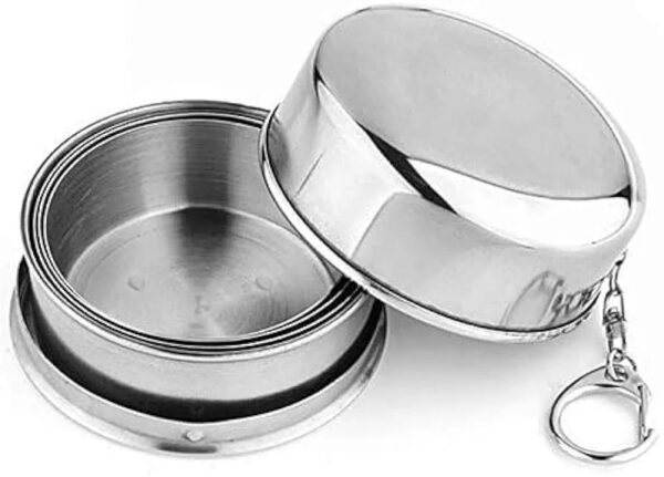 Stainless steel collapsible cup