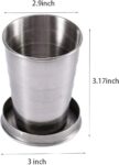 Stainless steel collapsible cup