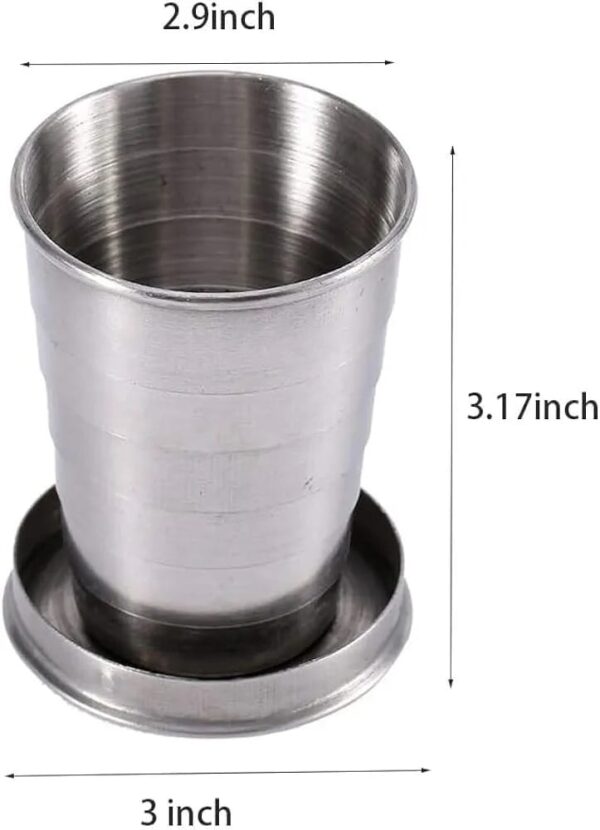Stainless steel collapsible cup