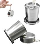 Stainless steel collapsible cup