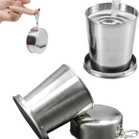 Stainless steel collapsible cup