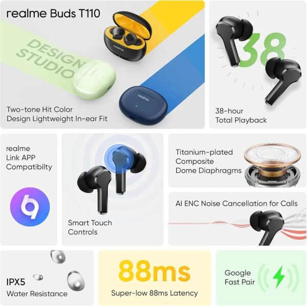 Realme Buds T110 truly wireless ear