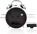 Twin-bell analog alarm clock