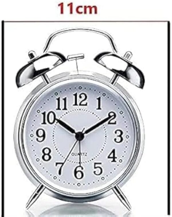 Twin-bell analog alarm clock