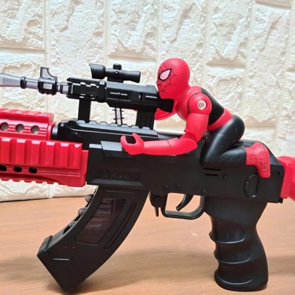 Spider-Man-themed toy gun set