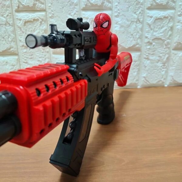 Spider-Man-themed toy gun set