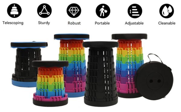FOLDING EXTENSION STOOL