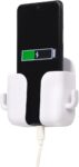 Wall-mounted mobile phone holder or stand