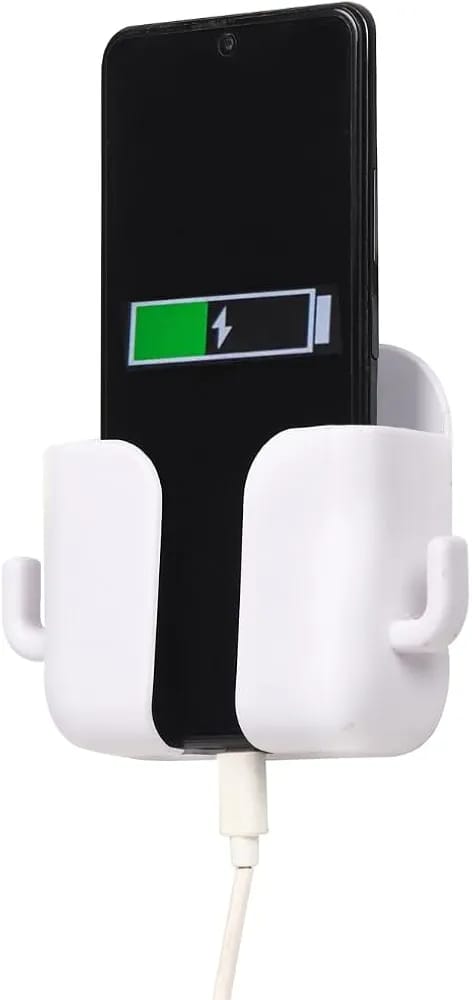 Wall-mounted mobile phone holder or stand