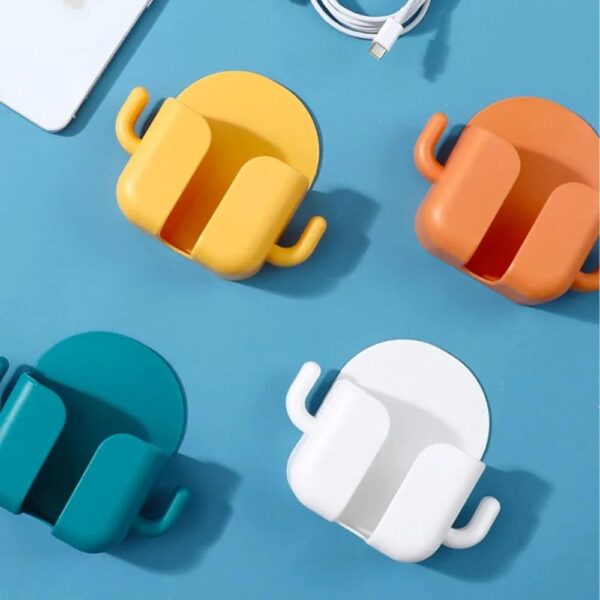 Wall-mounted mobile phone holder or stand