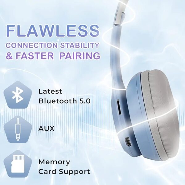 P47M Cat Ear Wireless Headphones