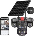 Solar-powered 4G/WiFi security camera