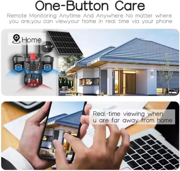 Solar-powered 4G/WiFi security camera