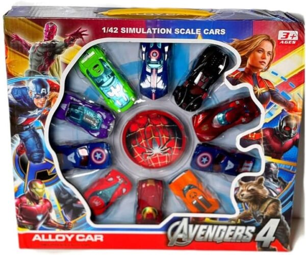 Avengers-themed metal die-cast toy cars