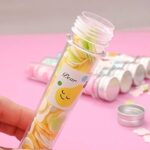 Box of disposable paper soaps