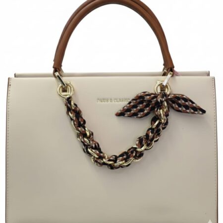 Paris & Classic white purse