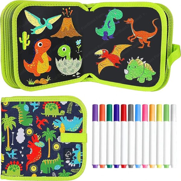 Reusable erasable doodle book or slate kit