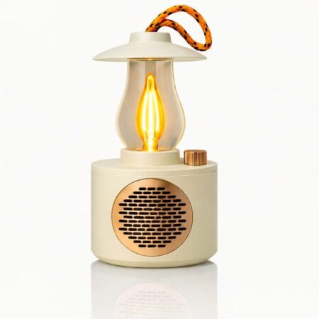 Retro-style portable lantern Bluetooth speaker,