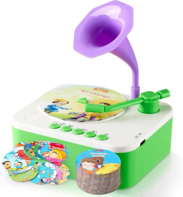 Children's phonograph story and music player