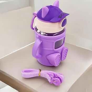 PUTHAK Little Boss Purple Kids Water Bottle