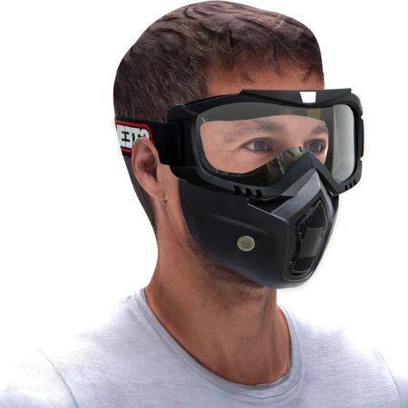 Detachable motorcycle goggles