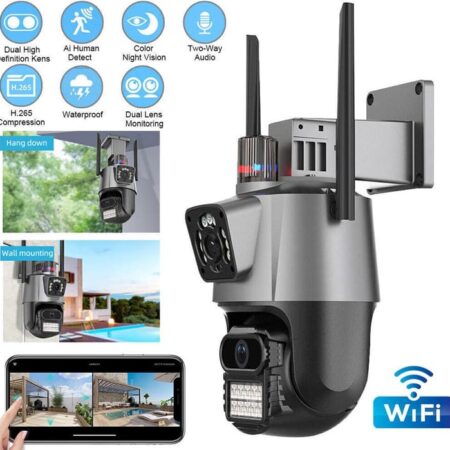Dual Lens WiFi Outdoor Security Camera